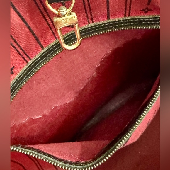 AUTHENTIC Louis Vuitton Neverfull Tote in Damier Ebine MM - Picture 11 of 12